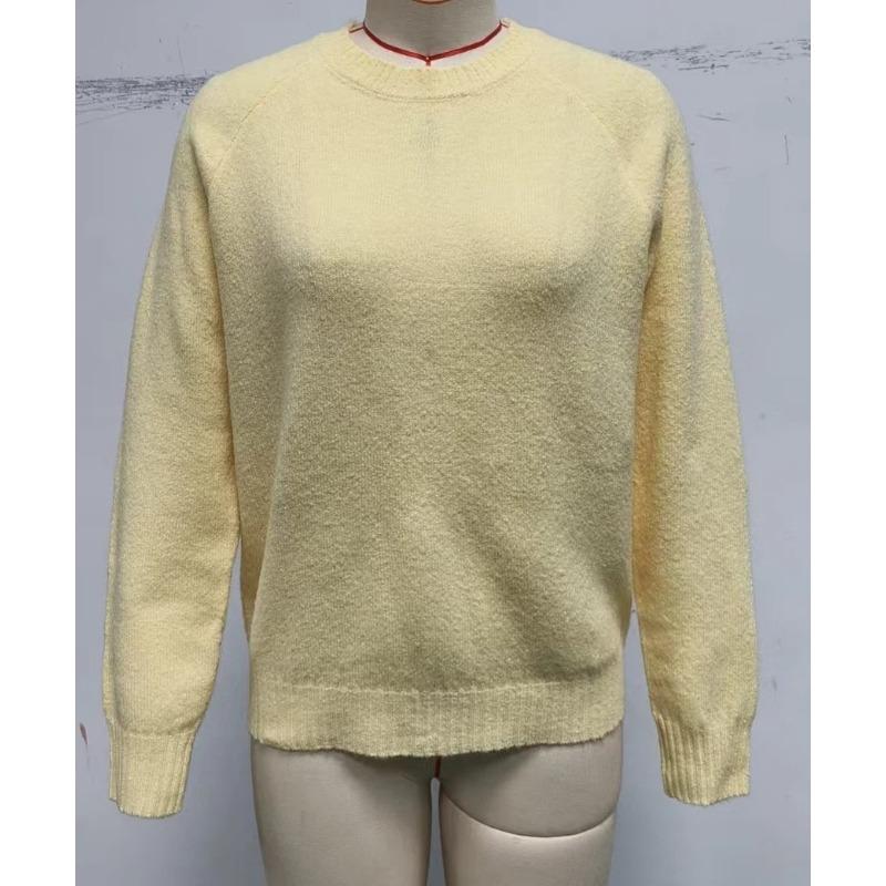 Gentle Retro Knitted Pullover Women's Spring and Autumn Loose Soft Waxy Casual Thin Sweater