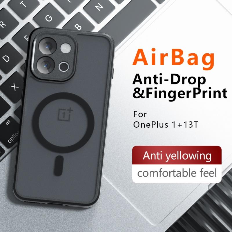 Für OnePlus 13 13T Fusion Neo Stylus Hülle Matt Magsafe Sturzsicher Eingebauter Airbag Nicht vergilbende Hülle