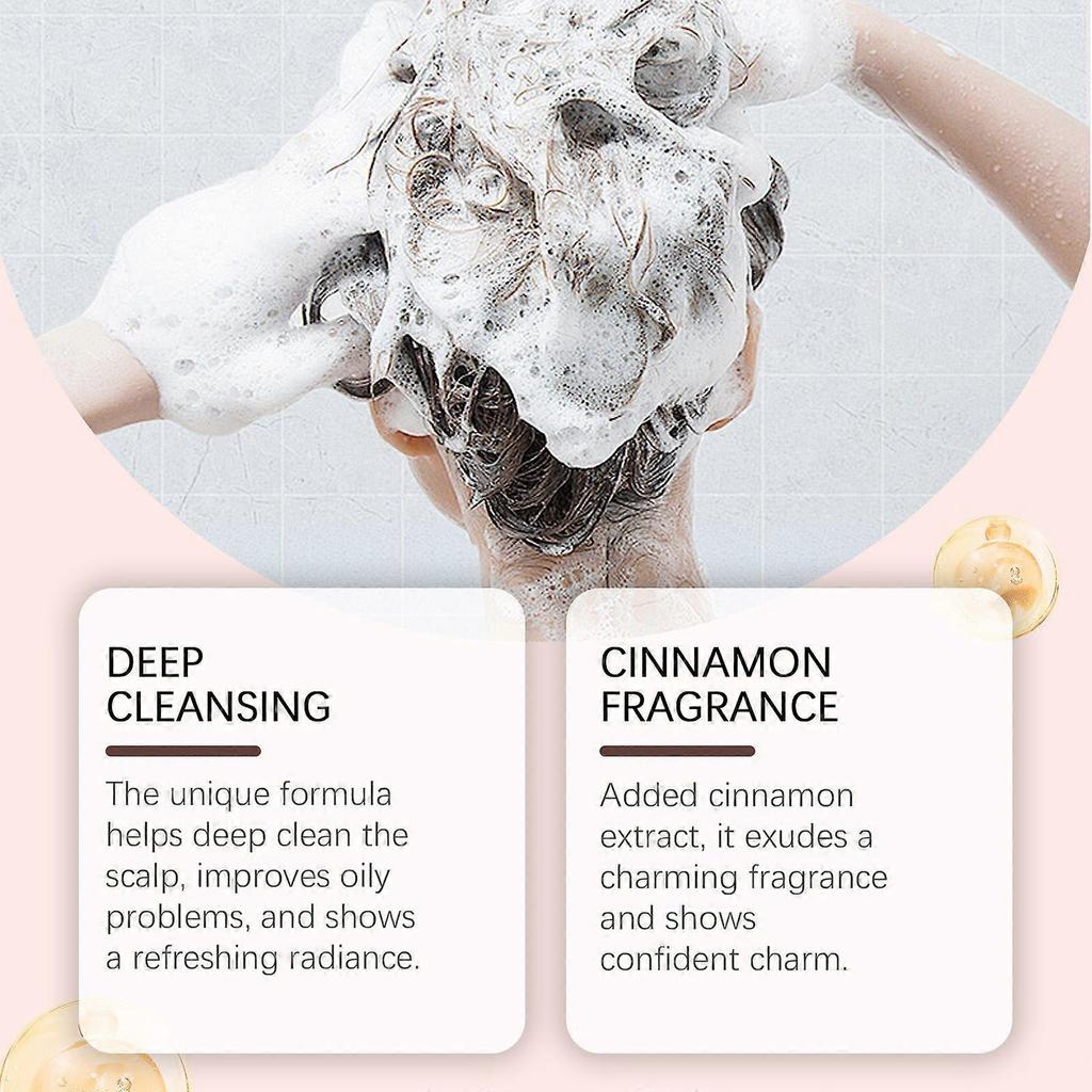 Cinnamon-scented shampoo bar with gentle ingredients nourishes, softens, and adds shine to hair. A daily cleansing shampoo bar.