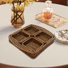 Elegantes Cestas de Pan Tejidas a Mano para Decoración del Hogar