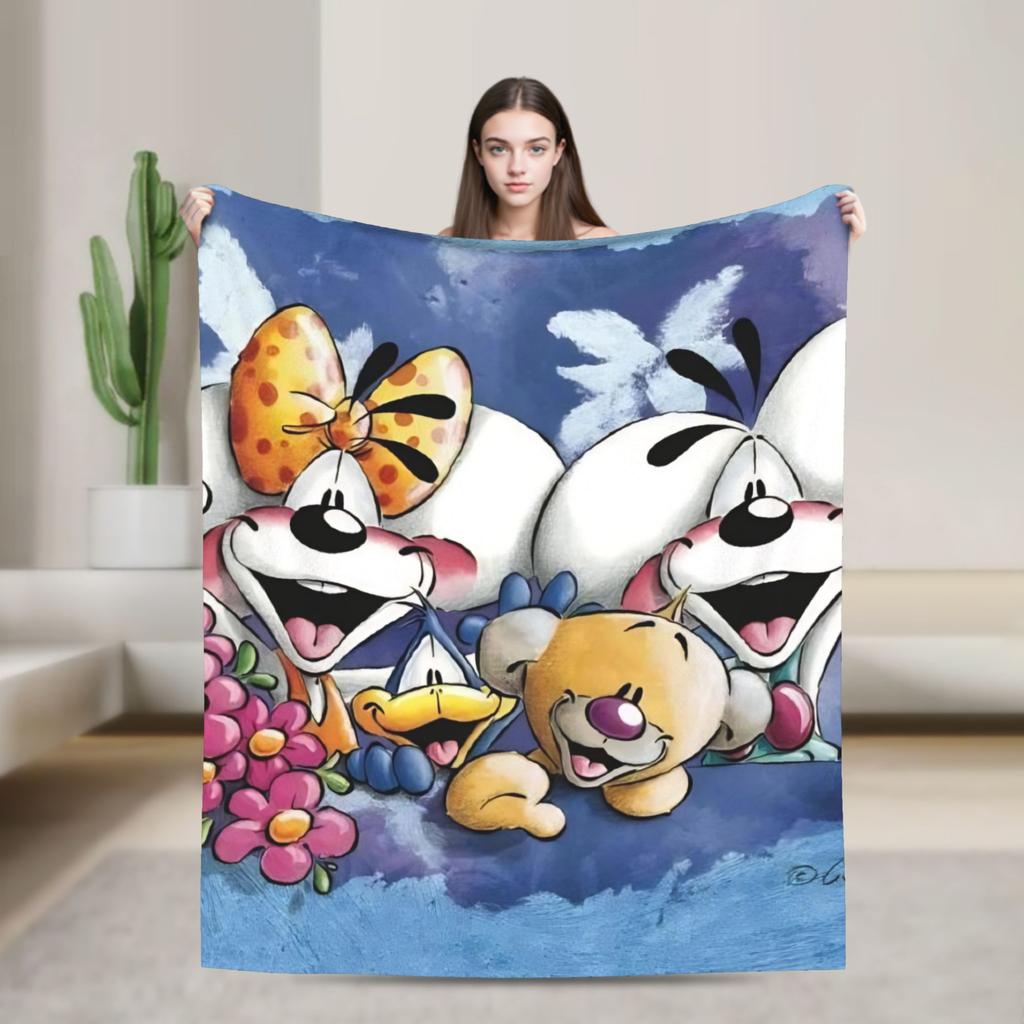 Cute Diddl Blanket Quality Warm Soft Throw Blanket Winter Child Living Room Pattern Bedspread