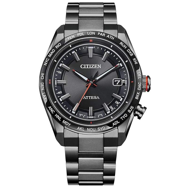 

Чоловічий годинник [Citizen] Atessa Light-powered eco-drive radio clock водонепроникний CB0286-61E чорний