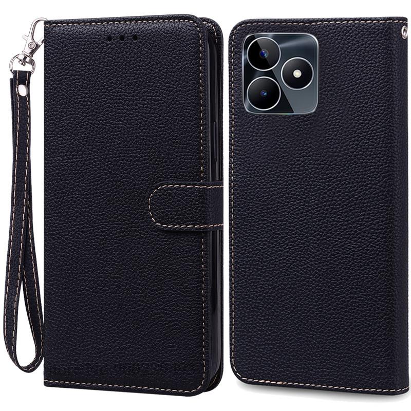 Pouzdro peněženka/flipový kryt z umělé kůže pro Realme C53, pouzdro z umělé kůže pro OPPO Realme C53 C 53, pouzdro na telefon Realme C53, pouzdro a kryt