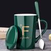 UOISO Ceramic Mug with Lid and Spoon