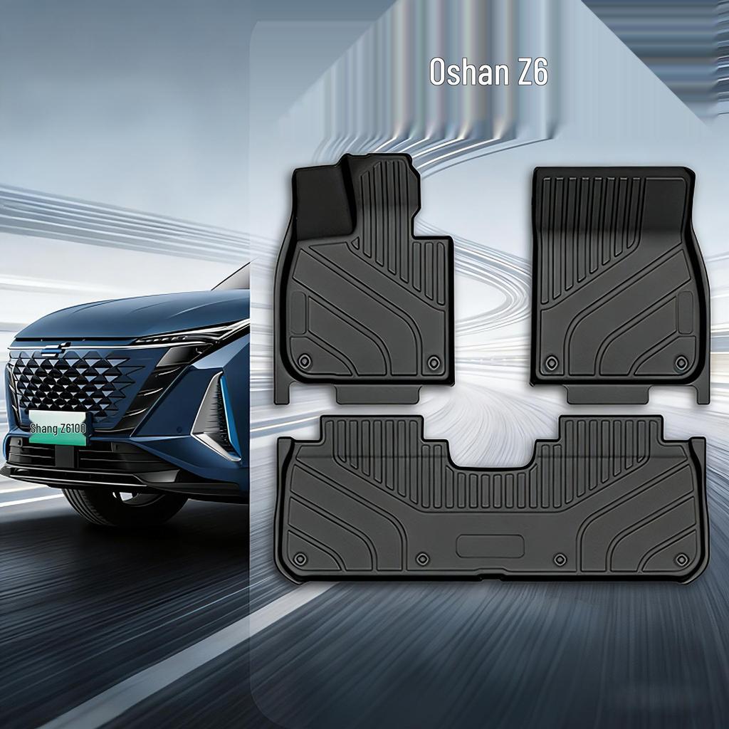 Waterproof TPE Floor & Trunk Mats for Changan Oshan Z6/Z6iDD - Full Coverage