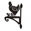 Metal Wall Hook Coated Plant Hanger Animal Silhouette Hook Anti-Rust Bracket For Hanging Plants Outdoors Bird Feeder Lanterns