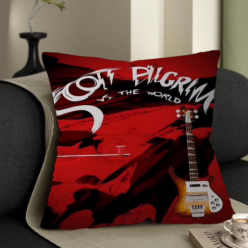 Scott Pilgrim Vs. The World Cushion Cover Pillowcase Upholstery Sofa Throw Pillow Home Decor Pillowcas