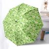 Flowers Florals Themed Folding Umbrella Fashion Auto-Open 8 Iron Ribs Plastic Handle Foldable Sunshade Perfect Christmas Gifts