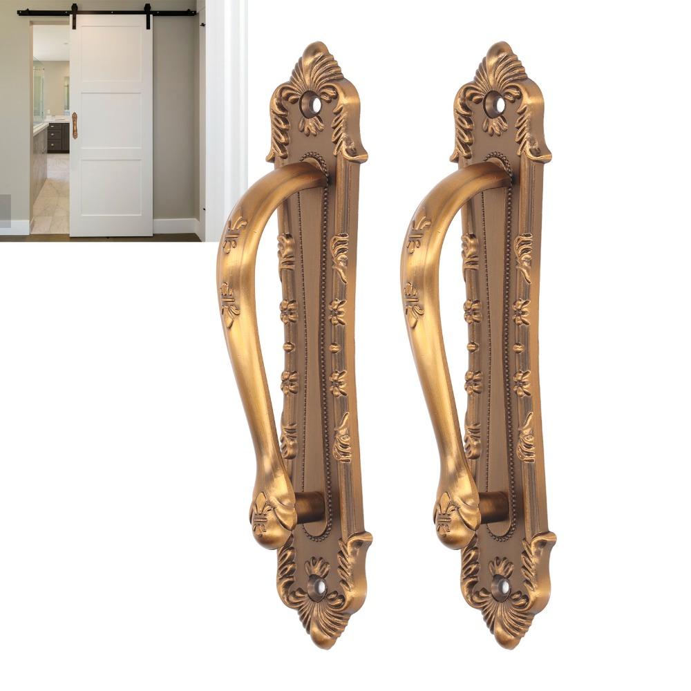 2pcs Durable Barn Door Handle Sturdy Pull Door Handle Vintage Sliding Door Handle  Gate