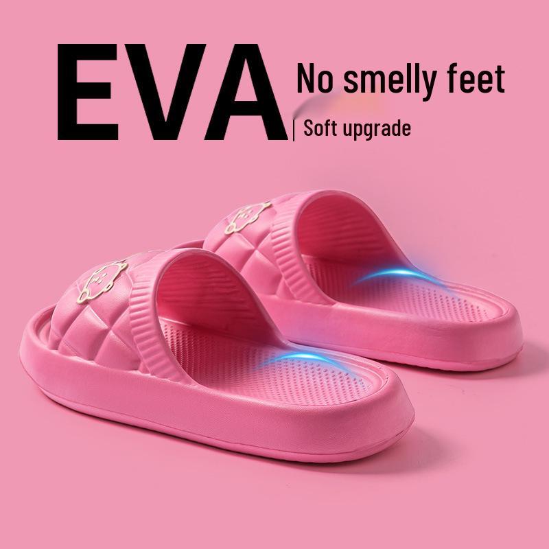 

Summer Cartoon Bear Indoor/Outdoor Lightweight Shower Sandals - Cool, Comfortable Slippers for Home & Hotel Use 40-41 (Runs Small)