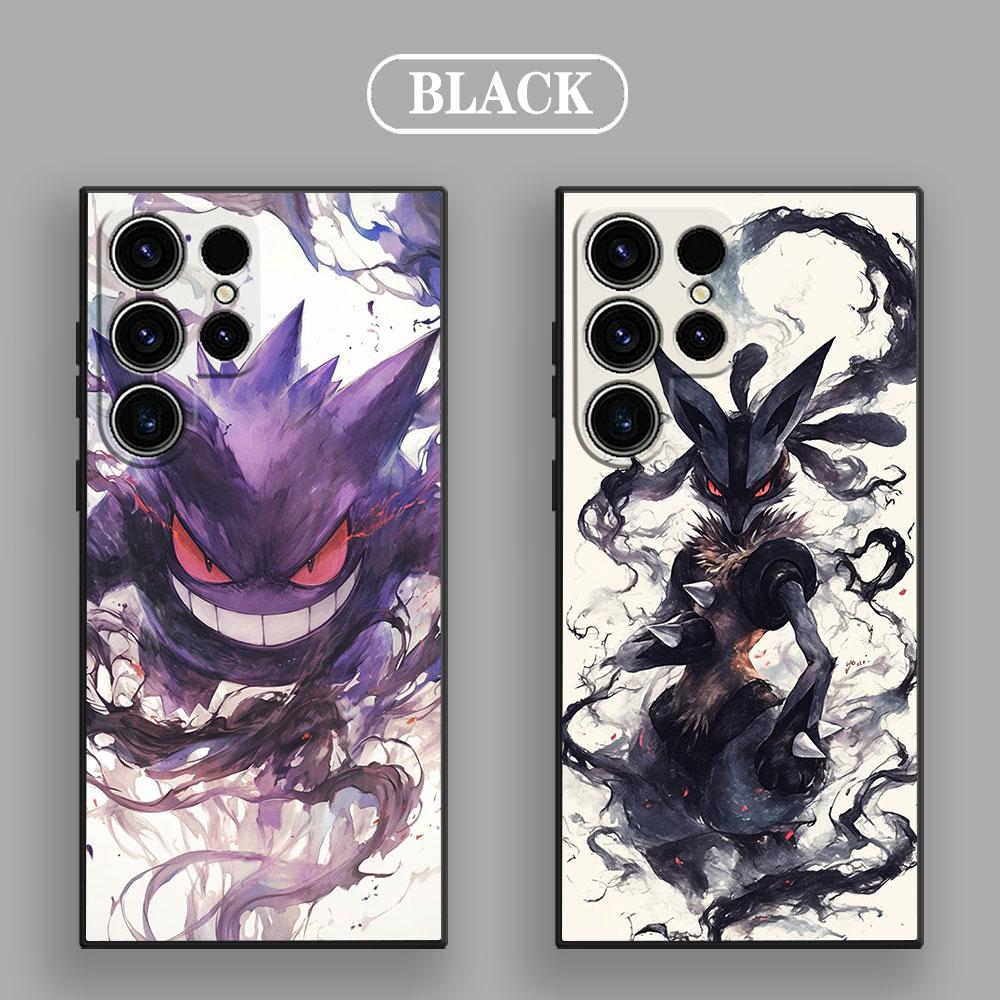 P-Pokemons Bulbasaurs Umbreons Gengars Draw S25 Ultra Case For Samsung Galaxy S25 S24 S23 S20 S21 FE S22 Ultra Plus Phone Cover