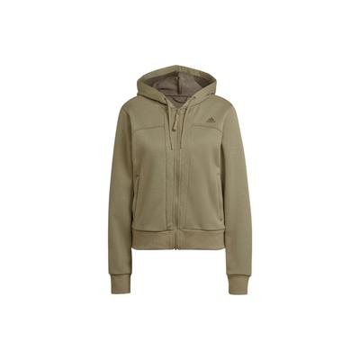 Womens Solid Color Logo Zip-Up Hoodie Jacket Women Jackets Green HY1018