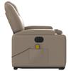 Electric Massage Recliner with Rising Function Cappuccino Artificial Leather