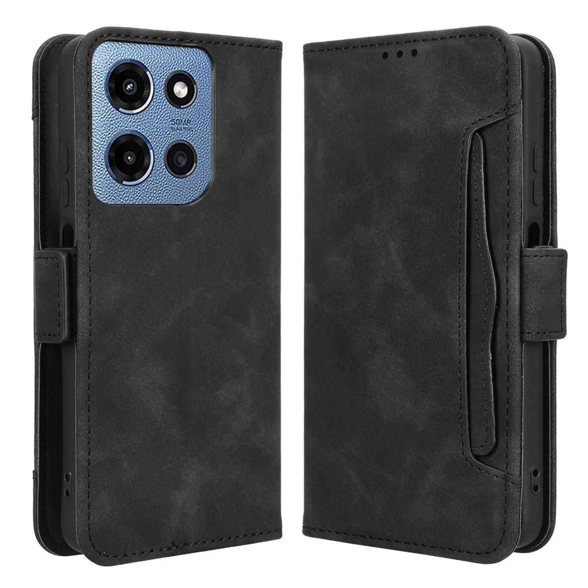 

Для Motorola Moto G Play (2025) 4G/G Потужність (2025) Шкіряний чохол-гаманець для телефону з численними слотами для карток E