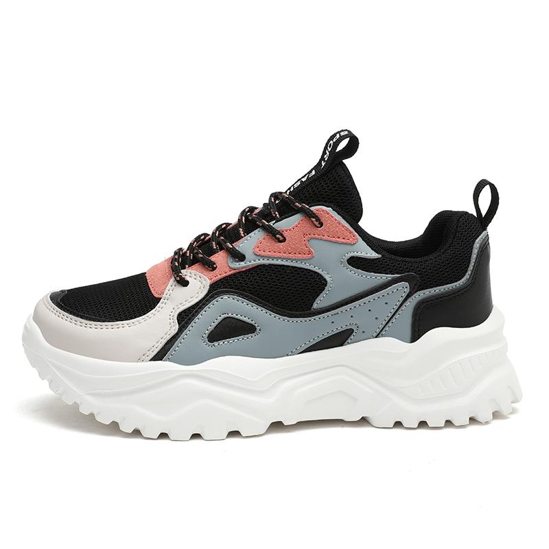 Fashion Women's Tennis Sport Shoes Thick-Soled Sneakers Night-Glow Sneakers Fashion Footwear Walking Trainers Tenis Feminino