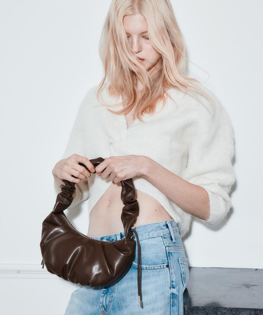 Trimarch Dumpling Classic Shoulder Bag / Brown