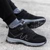 2024 Winter Women Men Boots Plush Leather Waterproof Sneakers Climbing Hunting Shoes Unisex Lace-up Outdoor Warm Hiking Boot Man