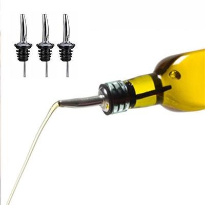 3X Stainless Steel Liquor Spirit Pourer Free Flow Wine Bottle Pour Spout Stopper