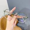 Round Fashionable Frame  Computer Anti Radiation Anti Blue Light Glasses Light Weight Eyeglass