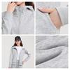 MJ STYLE Women's Slim Fit Cinched Waist Zip-Up Hoodie