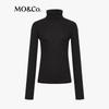 MO&Co. Women's Machine Washable Wool Turtleneck Knit Sweater