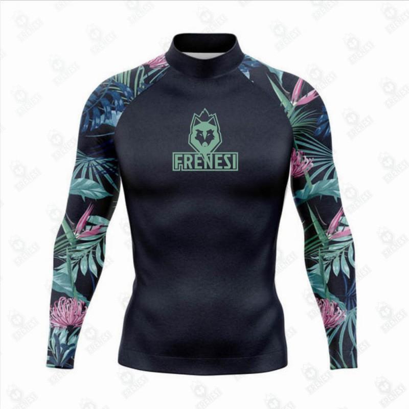 Frenesi Rash Guard Surfing Diving Swimming UPF 50 UV Protection Quick Dry Unisex Beach Sport Shirt