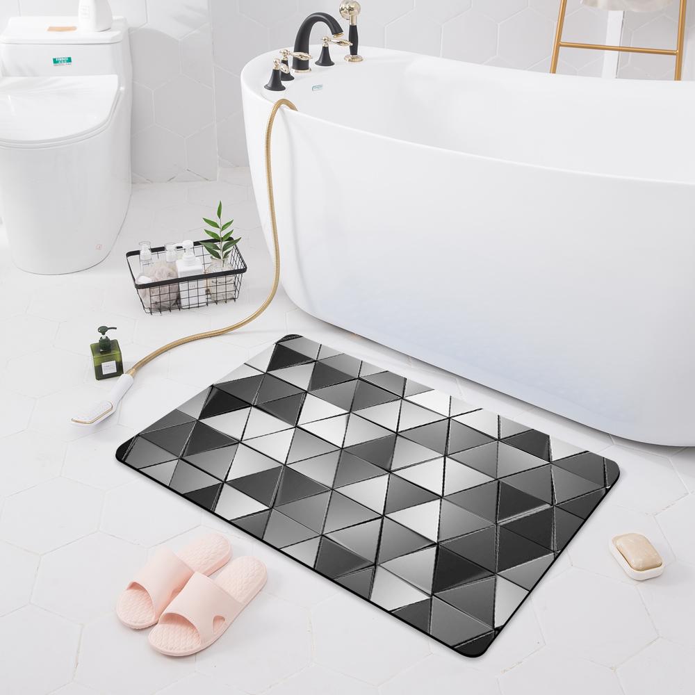 Modern Non-slip Absorbent Mat Decoration Bedroom Door Mat Kitchen Floor Mat Bathroom Shower Rug