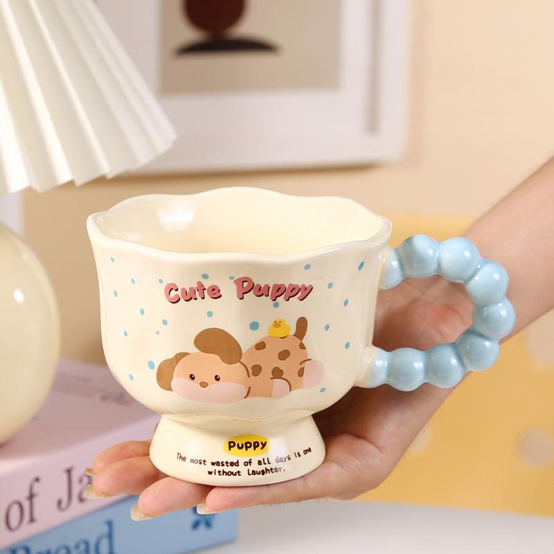 

Handheld Box Set Mug High Value Cup Ceramic Rabbit Goblet Girl Birthday Gift Souvenir 480ML