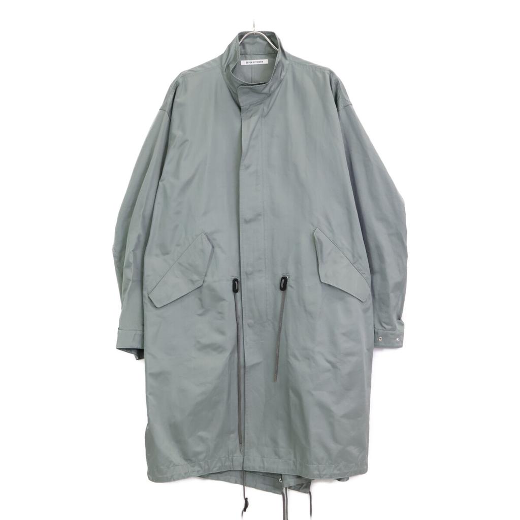 SEVEN BY SEVEN Gray 800-5110012 Nylon Silk Fishtail Coat/M-65 coat M GrayUsed