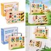 Wooden Switch Game Board Children Puzzle Toy Set With Led Lights For Preschool Early Education And Interest Cultivation