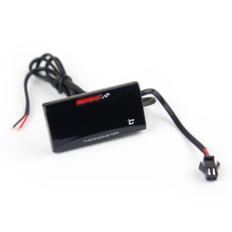KOSO Slimline Water Thermometer Temperature Table Gauge LED Display 10mm Thread Sensor For Water-cooler Engine JOG WISP RSZ