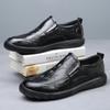Fashion Genuine Leather Men's Dress Shoes Fashion Casual New Designer Driving Shoes Male Solid Color Increase Spring Autumn Loafers Male