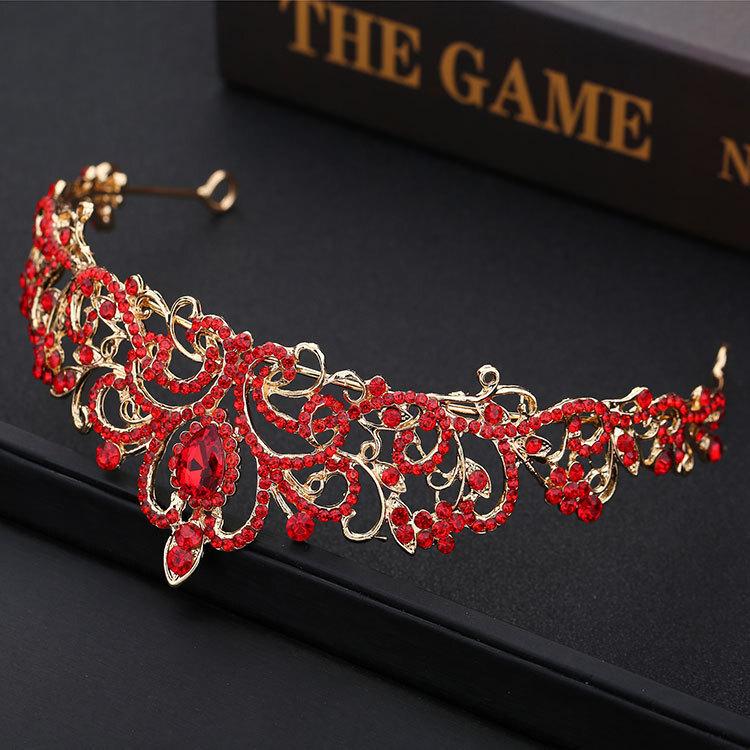 Bridal Crown Korean Style Hairband Large Crown Tiara Wedding Style Queen Princess Crown Wedding Accessories