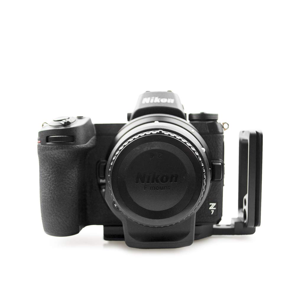 Kinokoo Metal Quick Release Plate Bracket for Nikon with Screws L-Shaped Z7/Z7II/Z6/Z6II 1/4" (NIKON Z7/Z6)