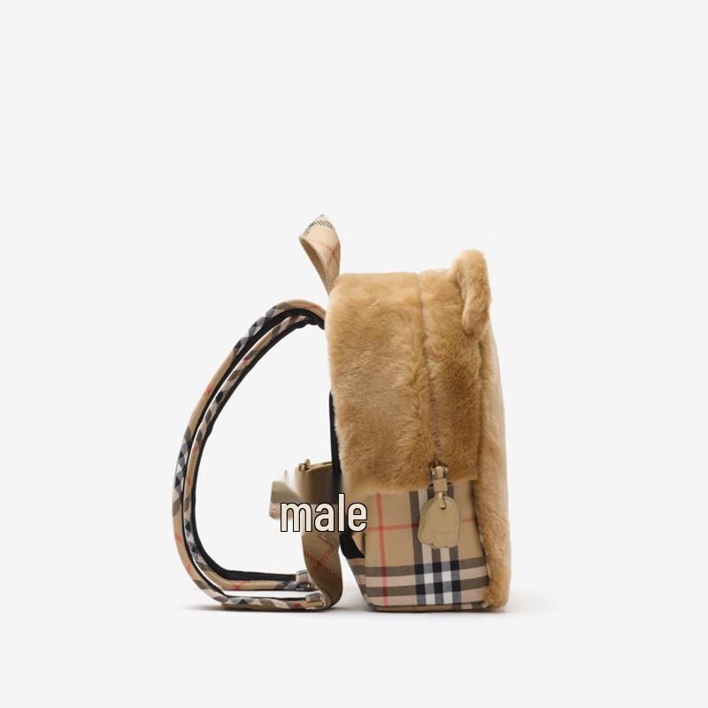Burberry Faux Fur Teddy Bear Backpack