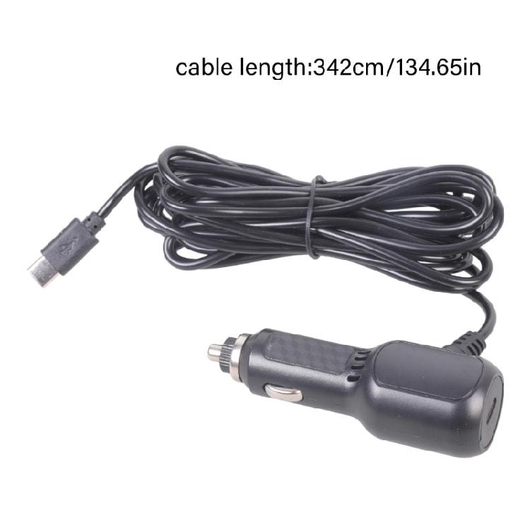 2 Drive 20W Automotive Charger With 3.42m Type C Line Input Protect Circuit For Truck Camera And Mobile Devices
