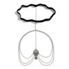 Ethnic Style Totem Turquoise Pendant Fringed Thigh Chain Female, Versatile Beach Metal Heart-Shaped Foot Decoration