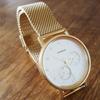 Used Price reduction Battery deadKOMONO Gold mesh 40mm Unisex