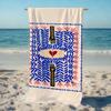 Harajuku Style Tiger Print Beach Towel Unique Abstract Eye Bath Towel Trendy Graphic Swimming Towels Summer Seaside Yoga Mat