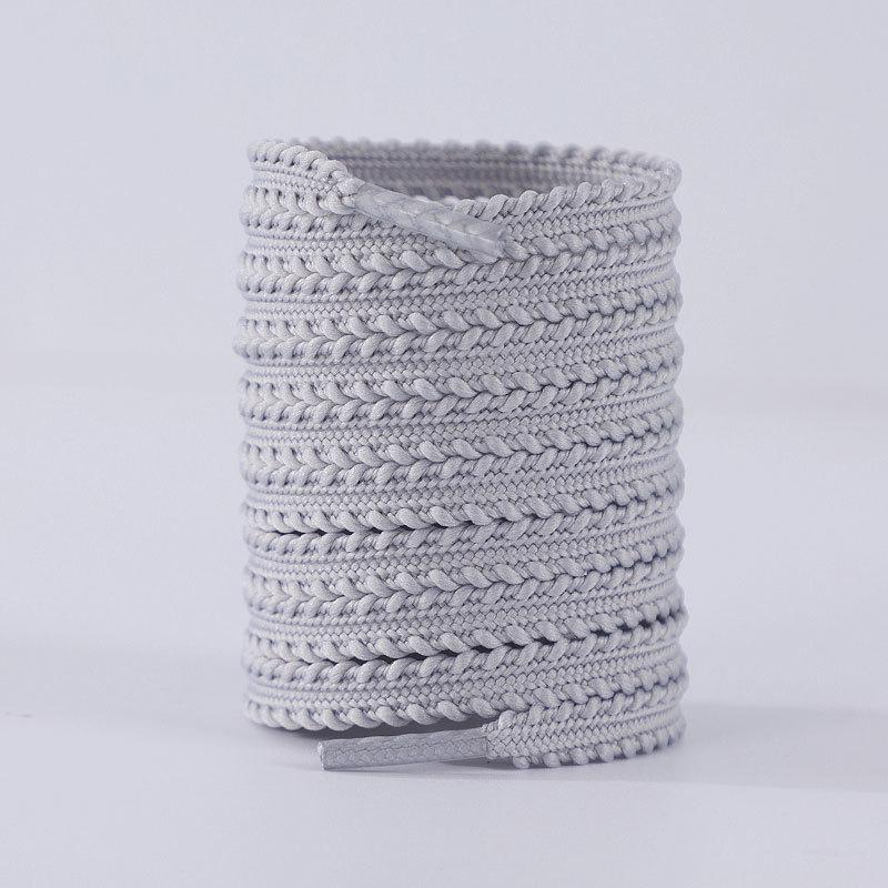 Sonic 1112 Black & White Elastic Flat Sports Shoe Laces