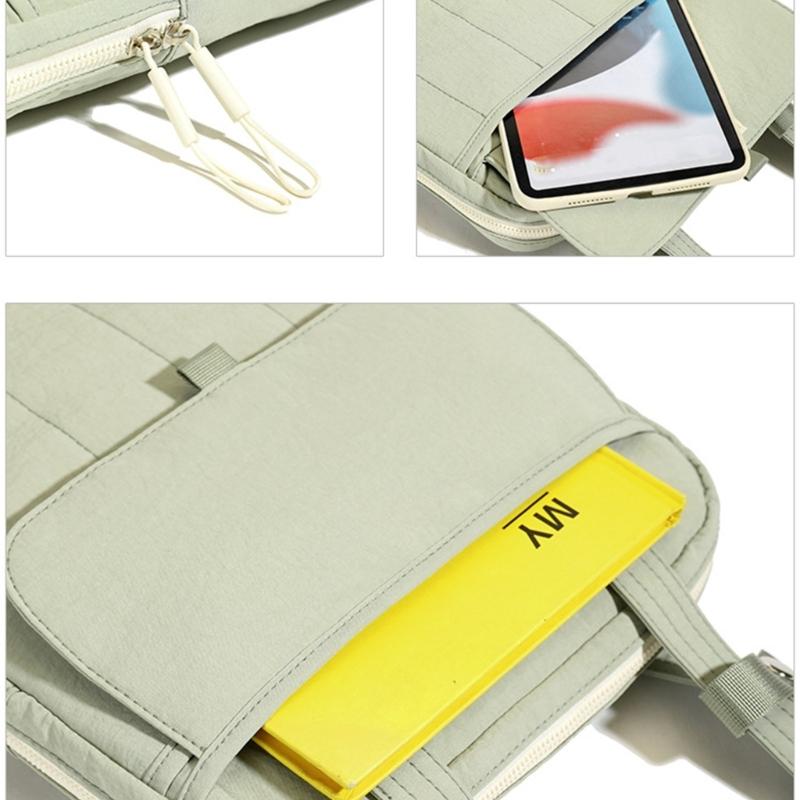 Fabric Business Travel Bag For 14 15Inch Laptops Ergonomic Shoulder Carry Work Essential