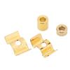 10Sets With Mounting Screws String Retainer Guide Gold Color String Retainer Set  For Guitar
