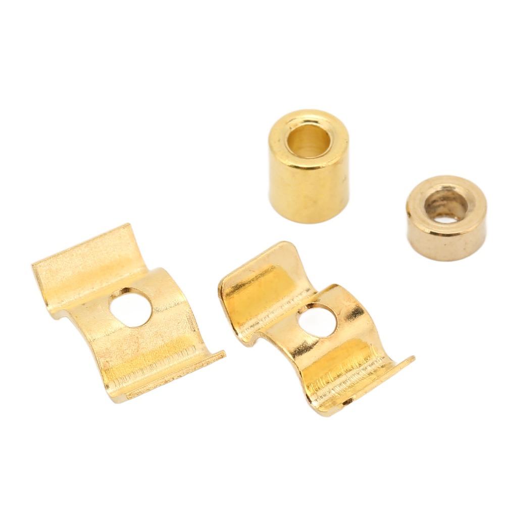 10Sets With Mounting Screws String Retainer Guide Gold Color String Retainer Set For Guitar
