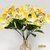 Silk Orchid Bouquet Winter Style Wedding Decor Handcrafted Dining Table Ornament