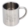 220ML Stainless Steel Mugs Easy to Clean Double Walled Coffee Mugs with Comfortable Handle for Office Student Children