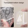 Transparent Nail Seal With Scraper Erasable French Nails Stamp Template Printing Tool Nail Polish Stamping Manicure Tool