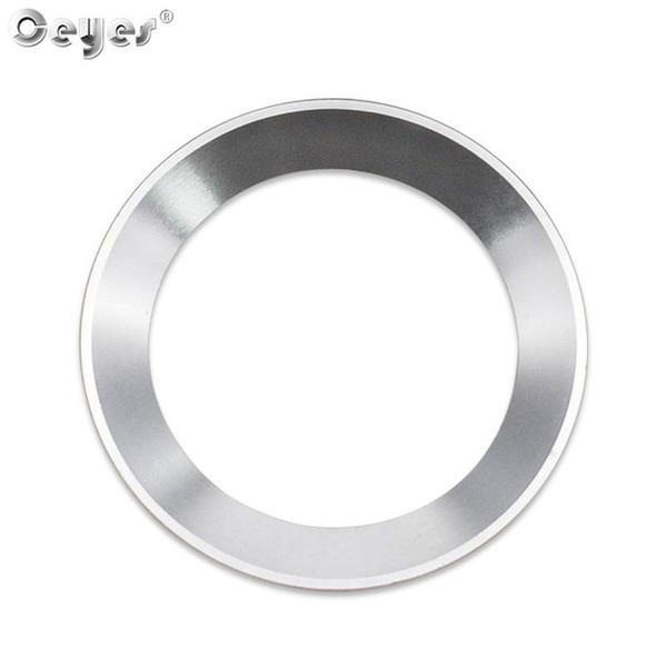 Ceyes Auto-Styling Lenkrad Kreis Ring Logo Embleme Zubehör Fall für Skoda Octavia A 7 A7 A5 2 Rapid dekorative Abdeckungen