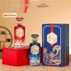 Patterned Glass Baijiu Bottle with Exquisite Gift Box - Sealed, Thickened for Wine Brewing and Bottling  