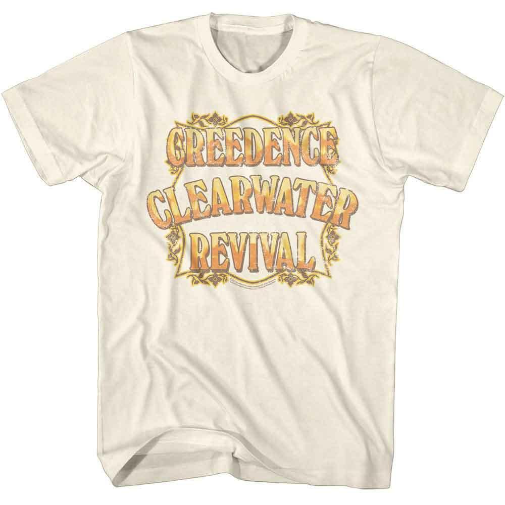 Men s Creedence Clearwater Revival Ccr Copper Logo T-shirt Medium Natural 3XL