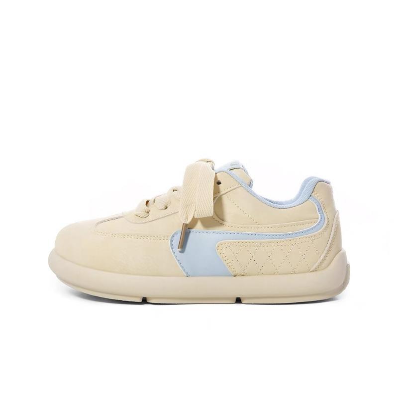 Ugly Cute Platform Women's New Spring and Autumn Cute Girl Versatile Shoes Bow Platform White Shoes